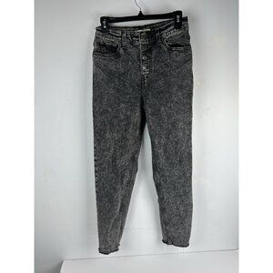 Levis Women's Size 26 X 27.5 Black Acid Wash Mom Jeans 80’s 90’s